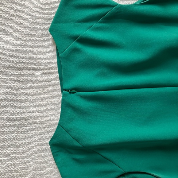 Ann Taylor Dress New Kelly Green Silky Sheath - Picture 7 of 9